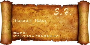 Stessel Huba névjegykártya